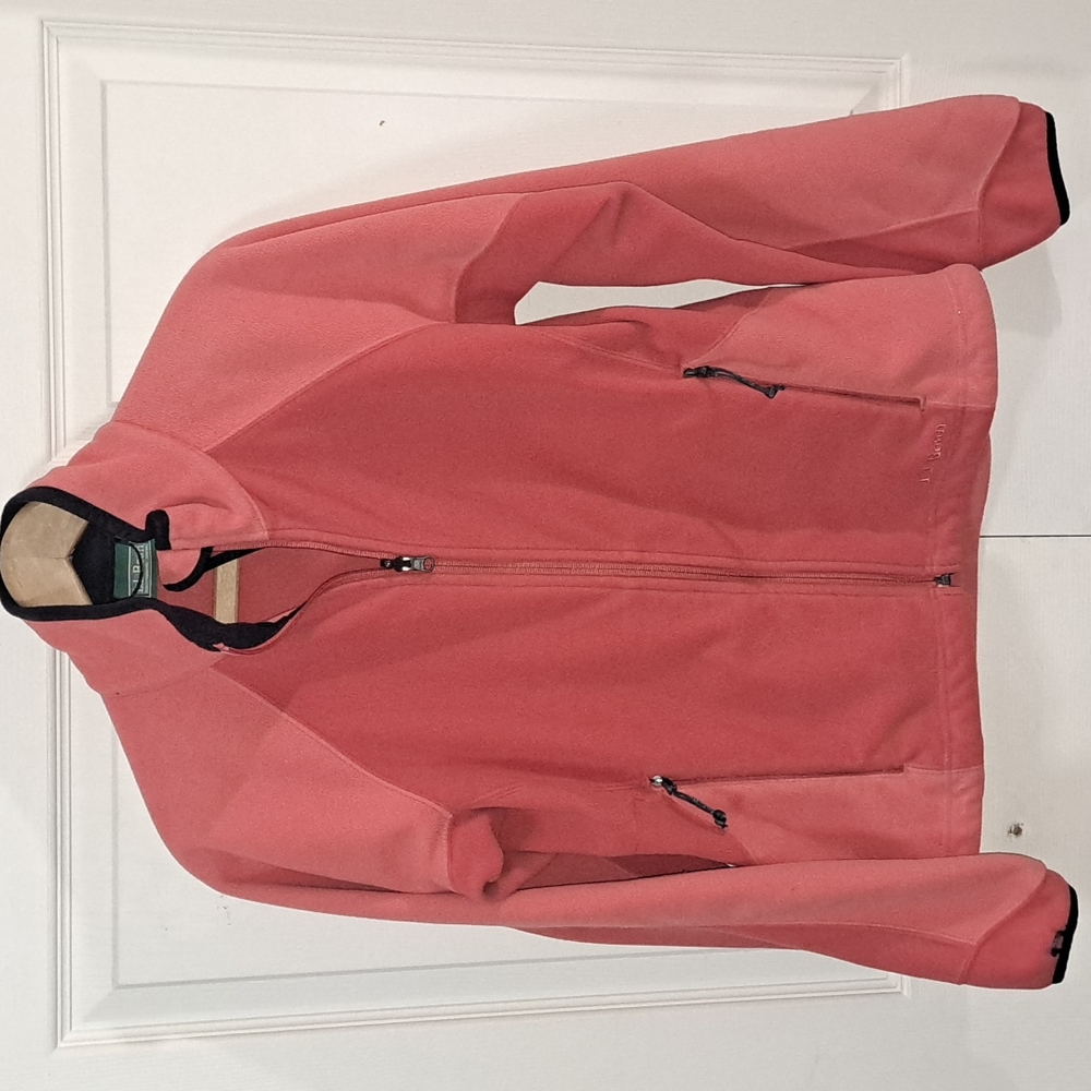Vintage L.L. Bean The Weather Channel Polartec Full-Zip Jacket - S - Coral Pink